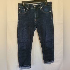 Uniqlo selvedge cropped jeans size 30